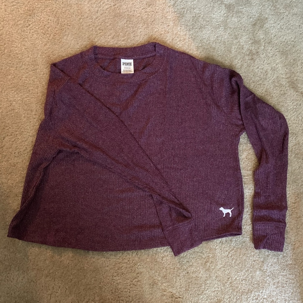 NWT VS Pink Long Sleeve Cozy Crew - Picture 5 of 8